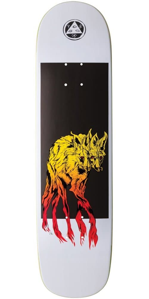 Welcome Maned Woof on Bunyip Skateboard Deck - White - 8.0