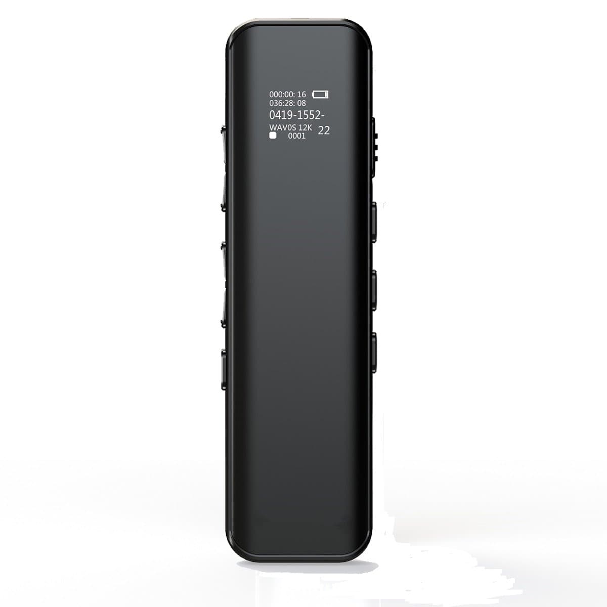 Digital Voice Recorder USB Rechargeable Audio Sound Recorder Double Microphones Intelligent Noise Reduction Code Lock Design 8GB Memory MP3