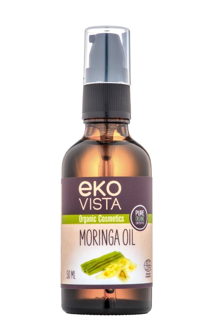 Organic Moringa Oil for Face and Body - 50ml - Ecocert - Cold Pressed