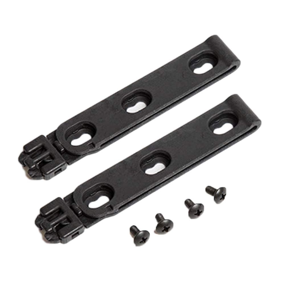 CyberDyer 2PCS Molle Lok Mag Carrier Waist Holder Attaching Device Molle Lock System for DIY Hunting Knife Gun Sheath Holster With Screws (Black)