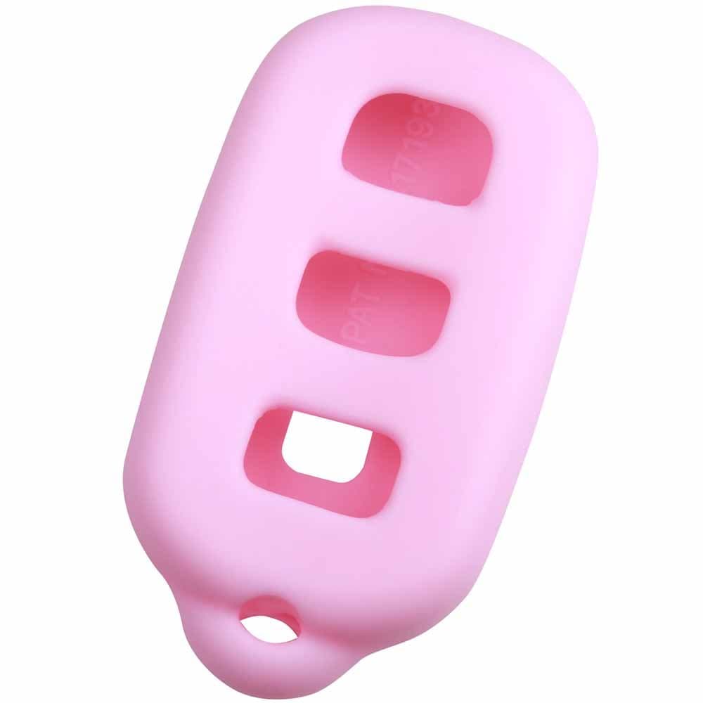 KeyGuardz Pink Rubber Keyless Entry Remote Key Fob Skin Cover Protector