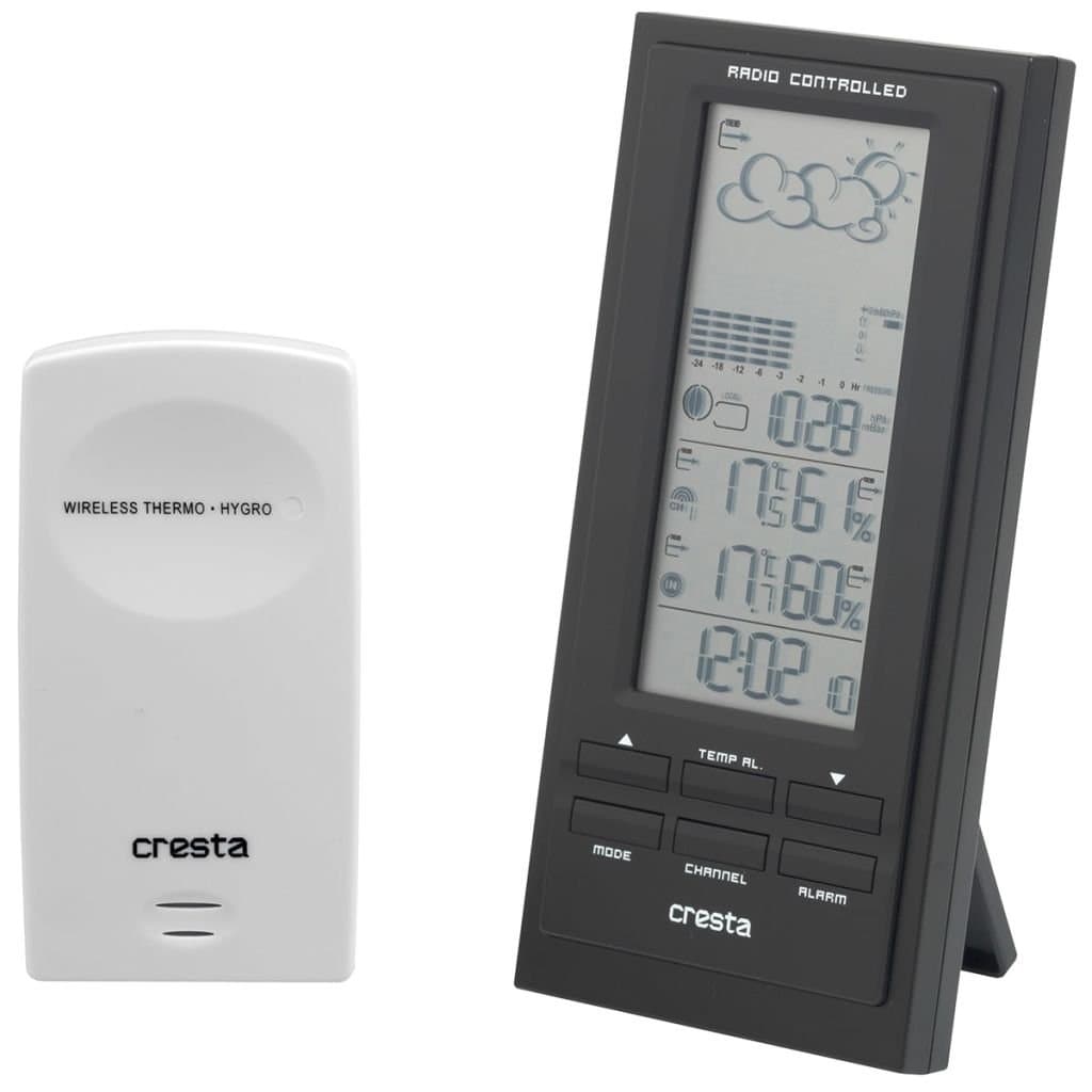 Cresta BAR500BT Draadloos Barometer Weerstation (Zwart)