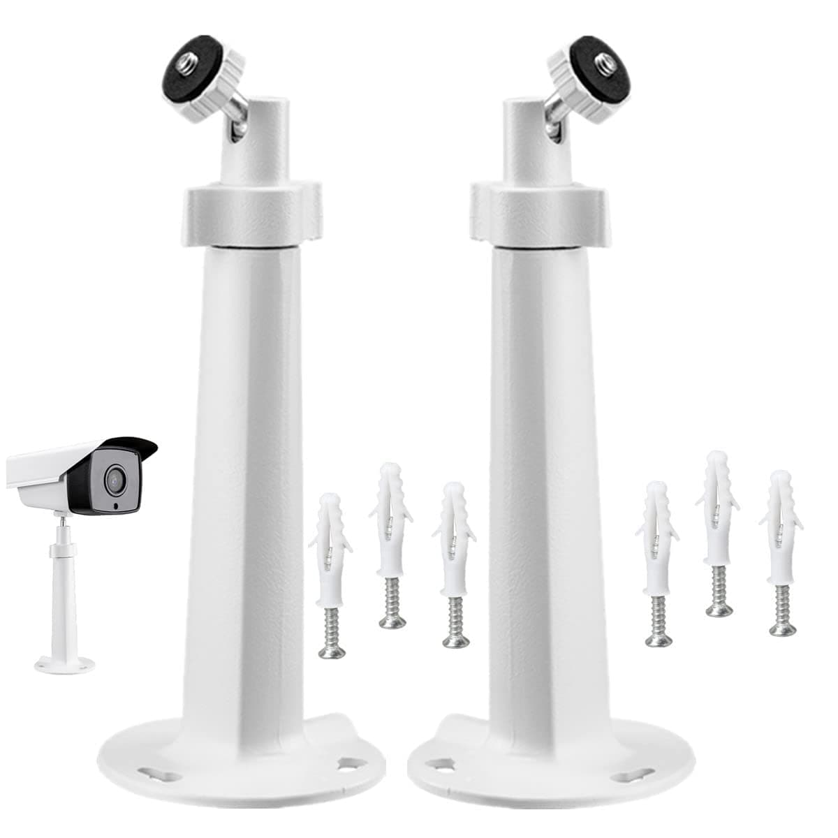 Security Camera Universal Mounting Bracket, Wall Ceiling Mounts Stand Holder Bracket Adjustable Compatible with Wireless Arlo Pro Security for CCTV Surveillance Camera