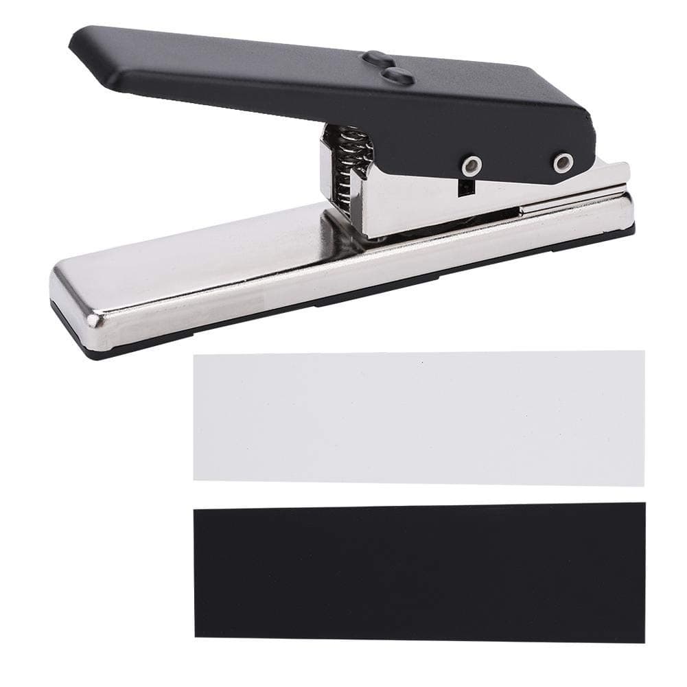 Pick Punch, Pickmaster Plectrum Punch DIY Plectrum Maker Card Cutter with Celluloid Material Plates Strips