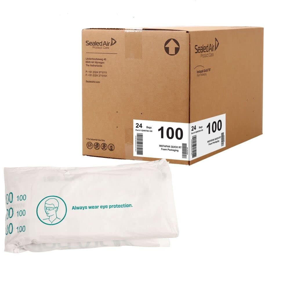 Instapak Quick Room Temperature Expanding Foam Packaging Bag (#100, 25-Inch x 27-Inch, Case of 24)