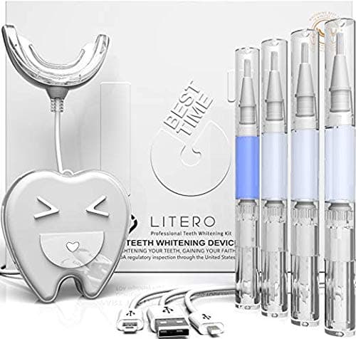 Litero Home Teeth Whitening Kit with LED Light