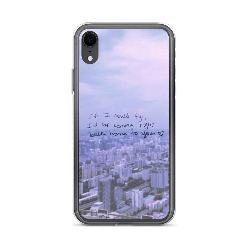 miguella One Direction - If i Could Fly Lyric Phone case Case Cover Compatible for iPhone (XR)