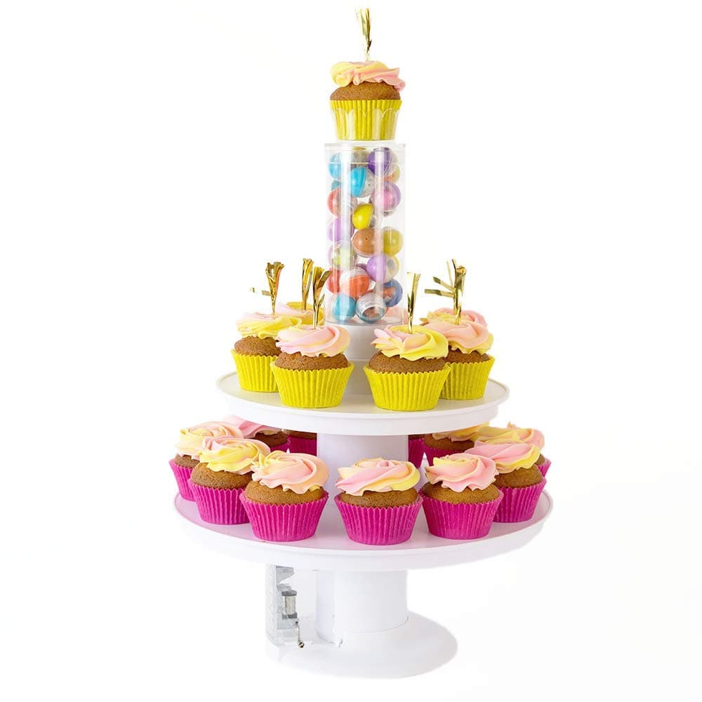 2 in 1 Popping Cake and Cupcake Stand with Music Box - Pop Goes The Weasel Melody