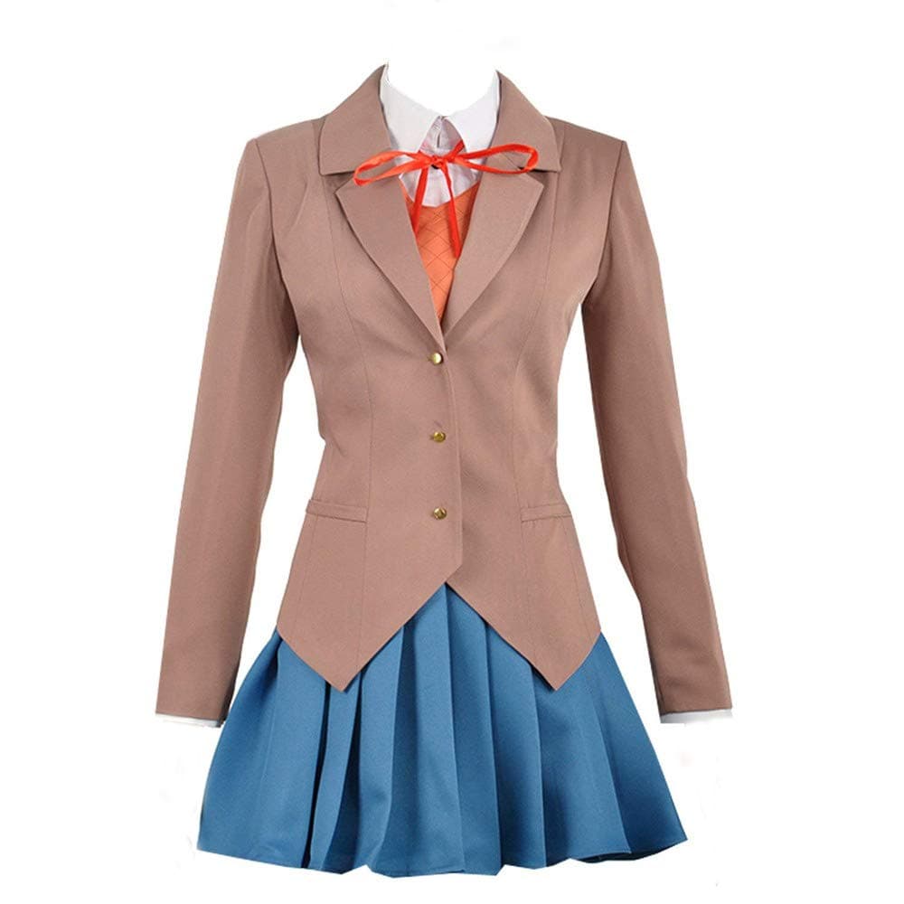 Women Sayori Yuri Natsuki Monika Uniform Cosplay Costume (Women XS, Style 1)