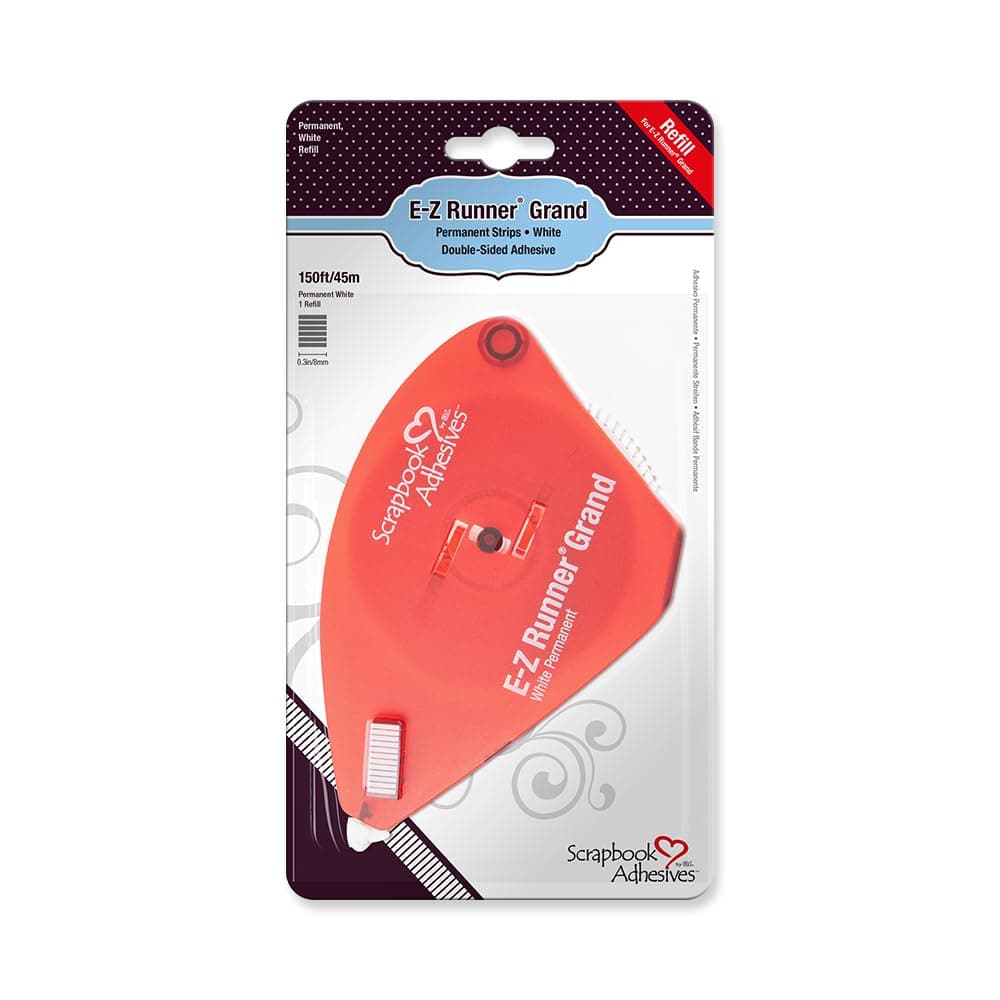 Scrapbook Adhesives E-Z Runner Grand Permanent Strips Refill Red, 01251-4