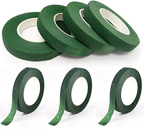 Vahvaa Flower Making Green Floral Tape, Pack of 7 Rolls, 35 MTS Each roll