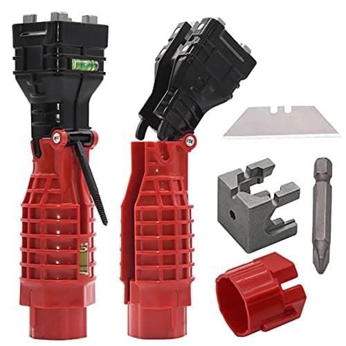 Faucet and Sink Installer, Multi-Purpose Basin Wrench, 18 in 1 Wrench Plumbing Tool for Toilet Bowl/Sink/Bathroom/Kitchen Plumbing Repair Installation Hand Tools