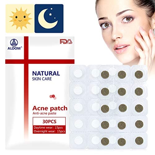 ALDOM Pimple Patch Acne Care Pimple Patches Hydrocolloid Acne Spot Treatment Absorbing Cover Pads Day Night Invisible Cover Patch Skin Treatment Acne Dots Pimple Stickers for Face Spot Patch