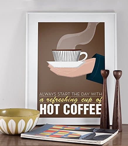 Stig Lindberg Hot Coffee art print poster