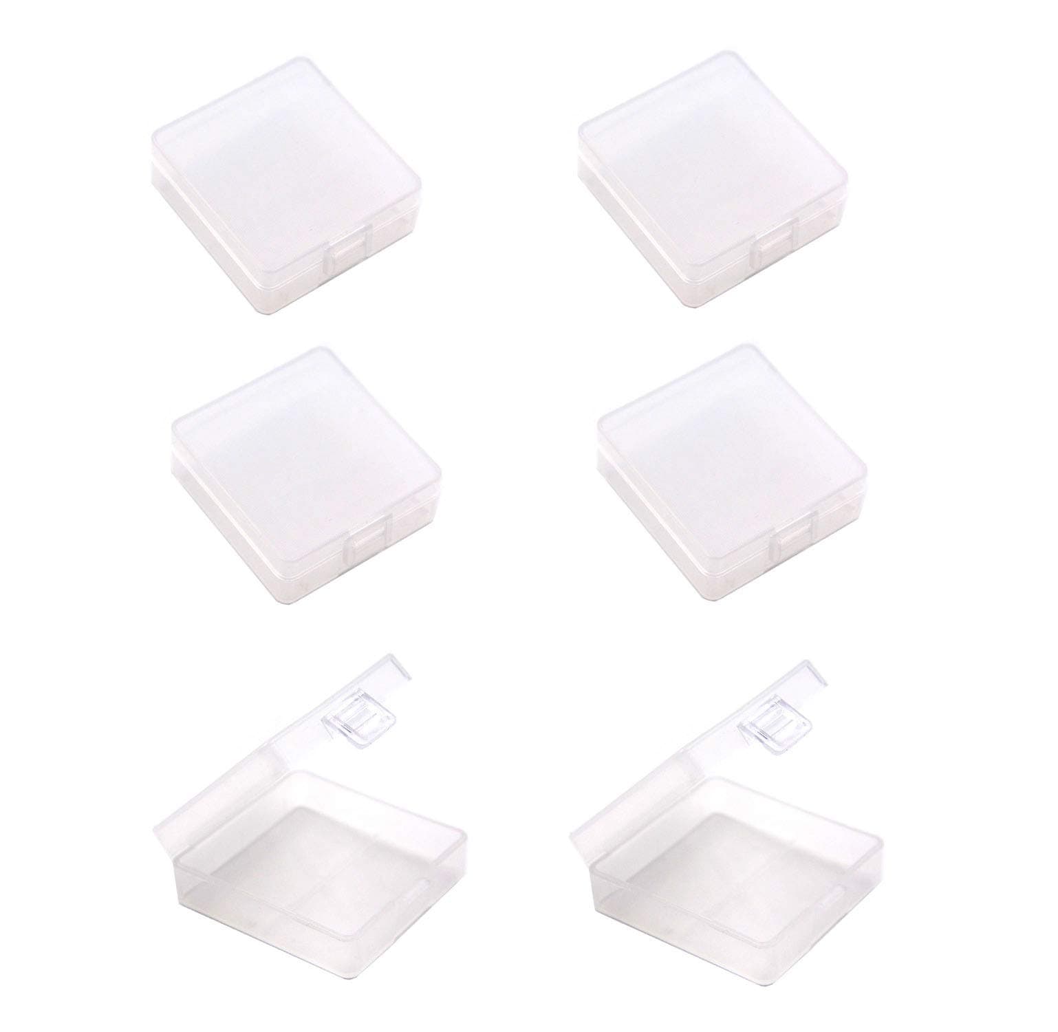 WAYLLSHINE (Pack of 6 9V Battery Storage Case, 9 Volt Battery Storage Box, 9 Volt Battery Storage Organizer for 2 x 9V Battery Container