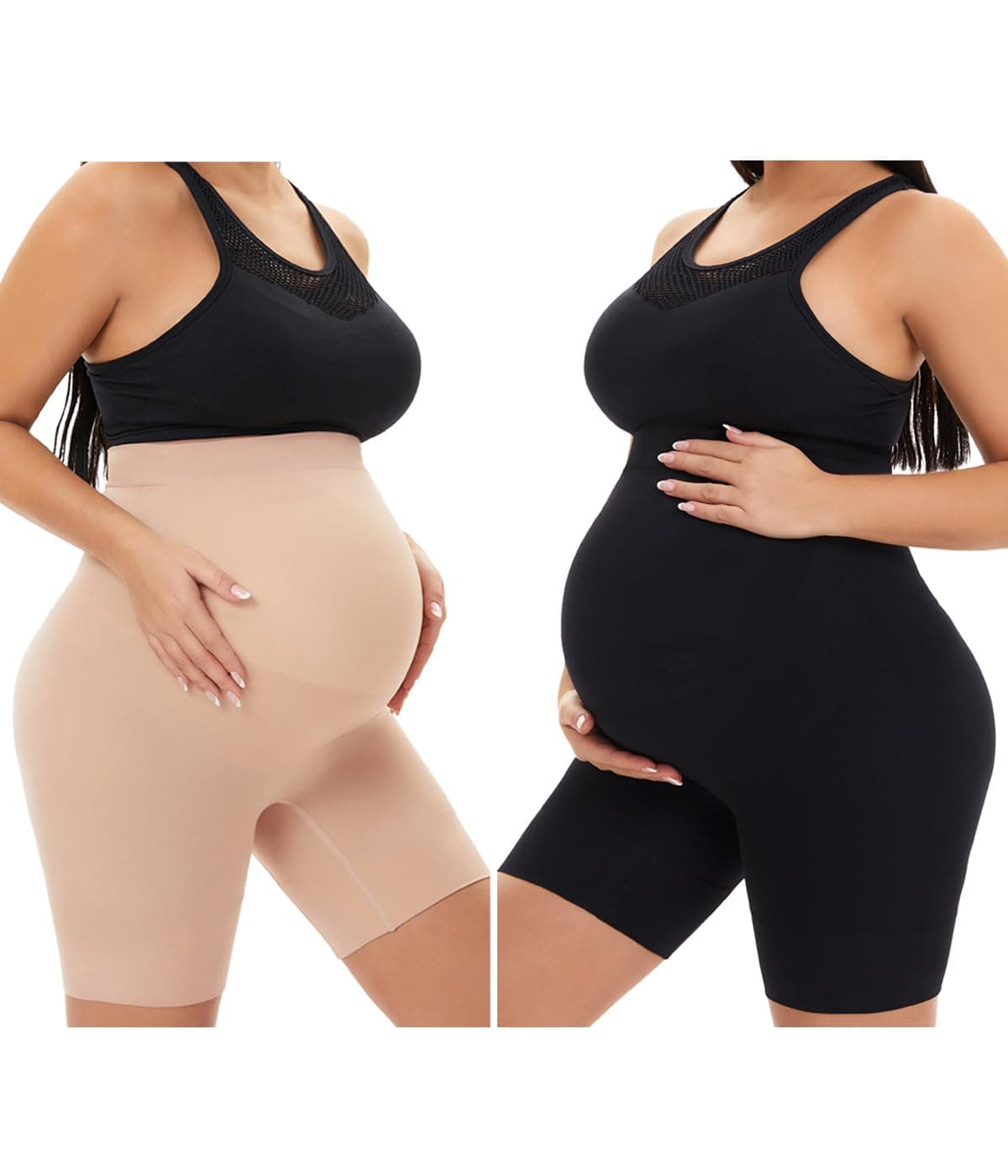 KUNINDOMESeamless Maternity Shapewear, Prevent Thigh Chaffing, Belly Support, S-XXXL