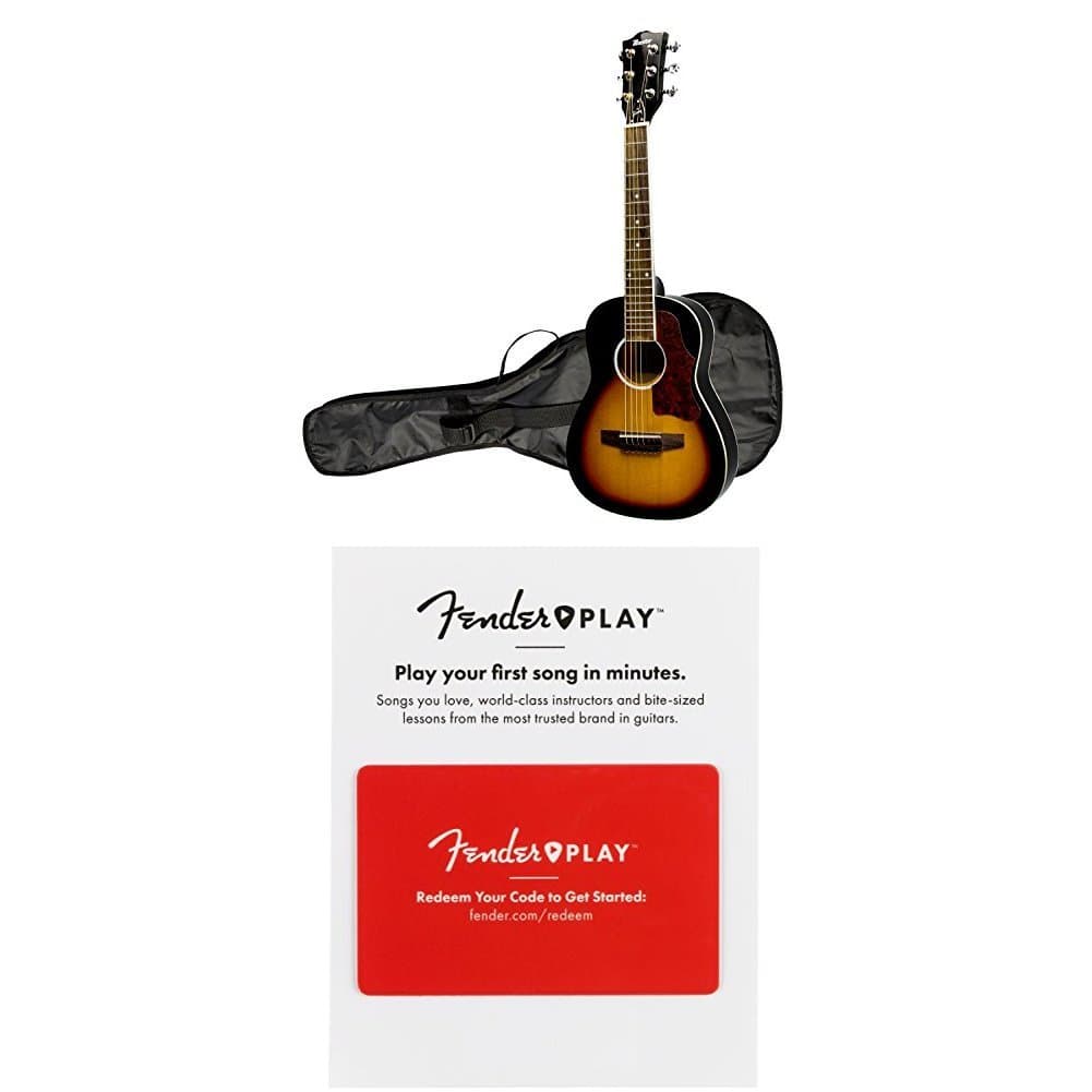 Maestro by Gibson 30" Mini Acoustic Guitar with Gig Bag, Vintage Sunburst with 3 Months of Fender Play