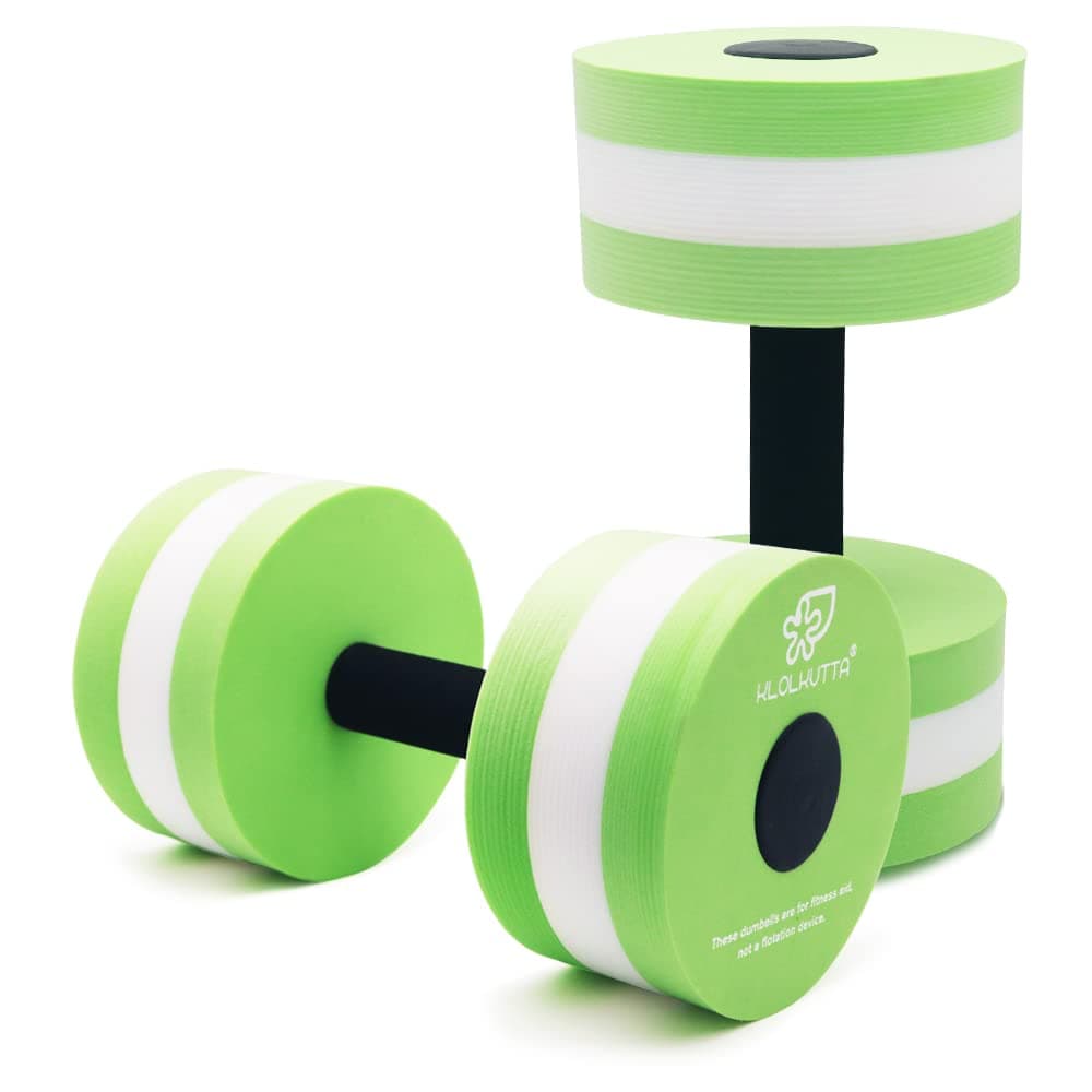 Aquatic Dumbells, 2PCS Water Aerobic Exercise Foam Dumbbell Pool Resistance,Water Aqua Fitness Barbells Hand Bar Exercises Equipment for Weight Loss