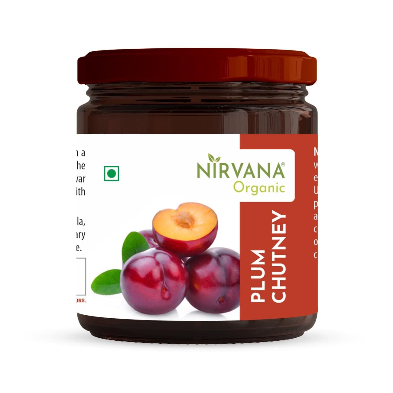 A zesty spread made with sulphurless sugar from organically grown fresh plums with a hint of spices. Nirvana Organic Plum Chutney is prepared from the pulp of delicious fresh plums of the pristine mountains of Mukteshwar Himalayas. Enjoy it with bread, toast, muffin, or bun and melt into the taste.