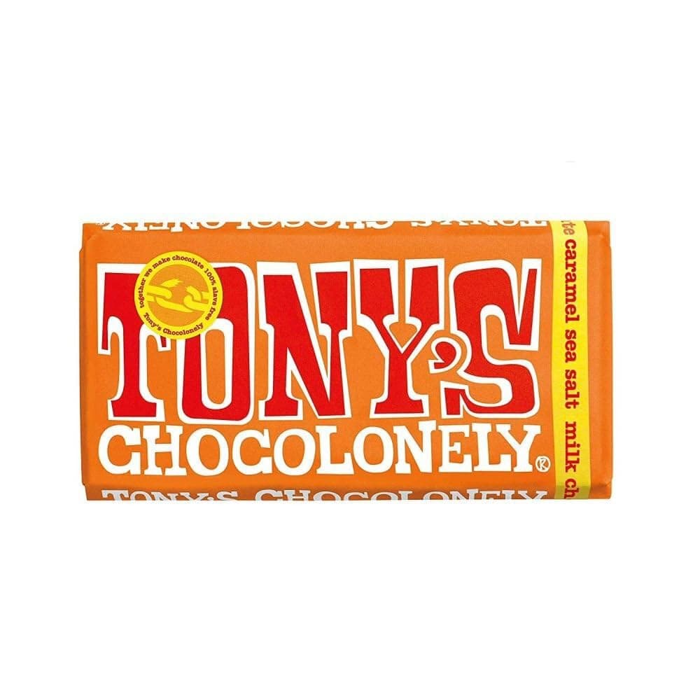 Tony's Chocolonely Fairtrade Milk Chocolate Caramel Sea Salt 180g