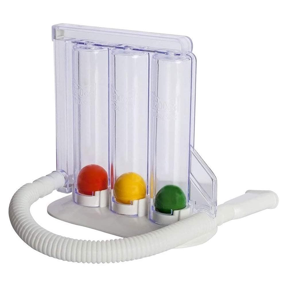 3 Ball Spirometer | Lung Exerciser | Respiratory Exerciser | Breathing Exercise | Respirometer | Breath Measurement System | Deep Breathing Lung Exerciser | Washable, Hygienic & Detachable