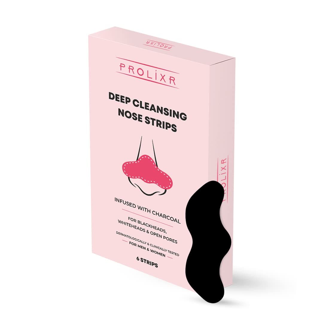 Deep Cleansing Charcoal Nose Strips | With Witch Hazel & Tea Tree Extracts | Removes Blackheads & Whiteheads | Unclog Open Pores - For Women & Men - 6 Strips