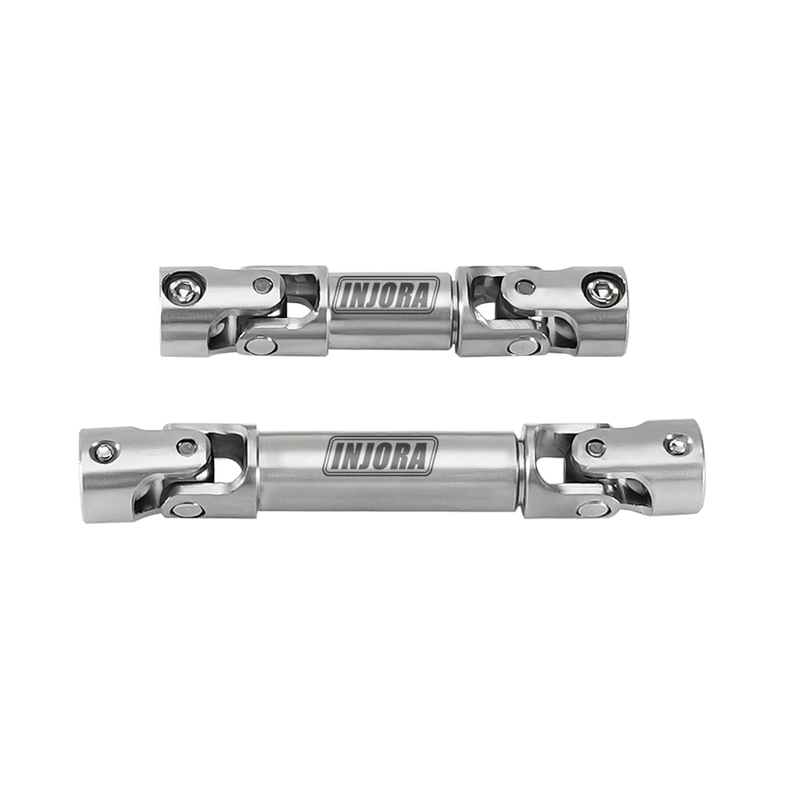 INJORA Stainless Steel Center Drive Shafts for FMS FCX24M Defender 1/24 RC Crawler Upgrade