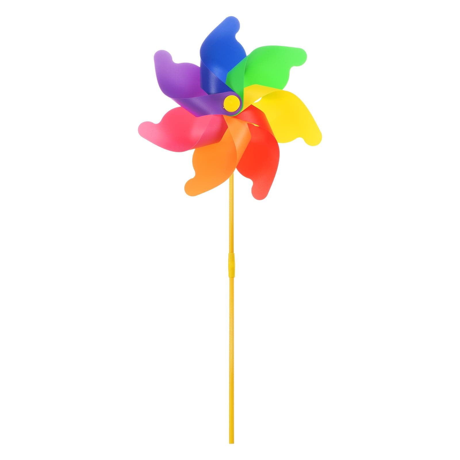 – sourcing map Rainbow Pinwheels 28.7 Inch 7 Leaves Wind Plastic Windmill for Party Decorations Outdoor Decor Lawn Yard Garden Patio, Colorful