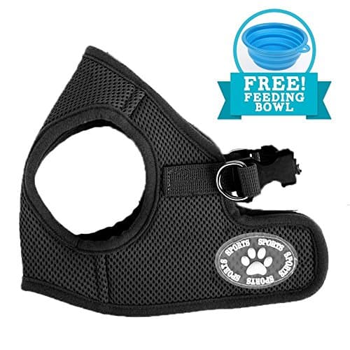 Comfy Dog Harness | Prime Polyester Adjustable Mesh Dog Puppy Pet Soft Harness Vest Include Feeding Bowl | No Pull Long Lasting Usage Pet Control | 172.3
