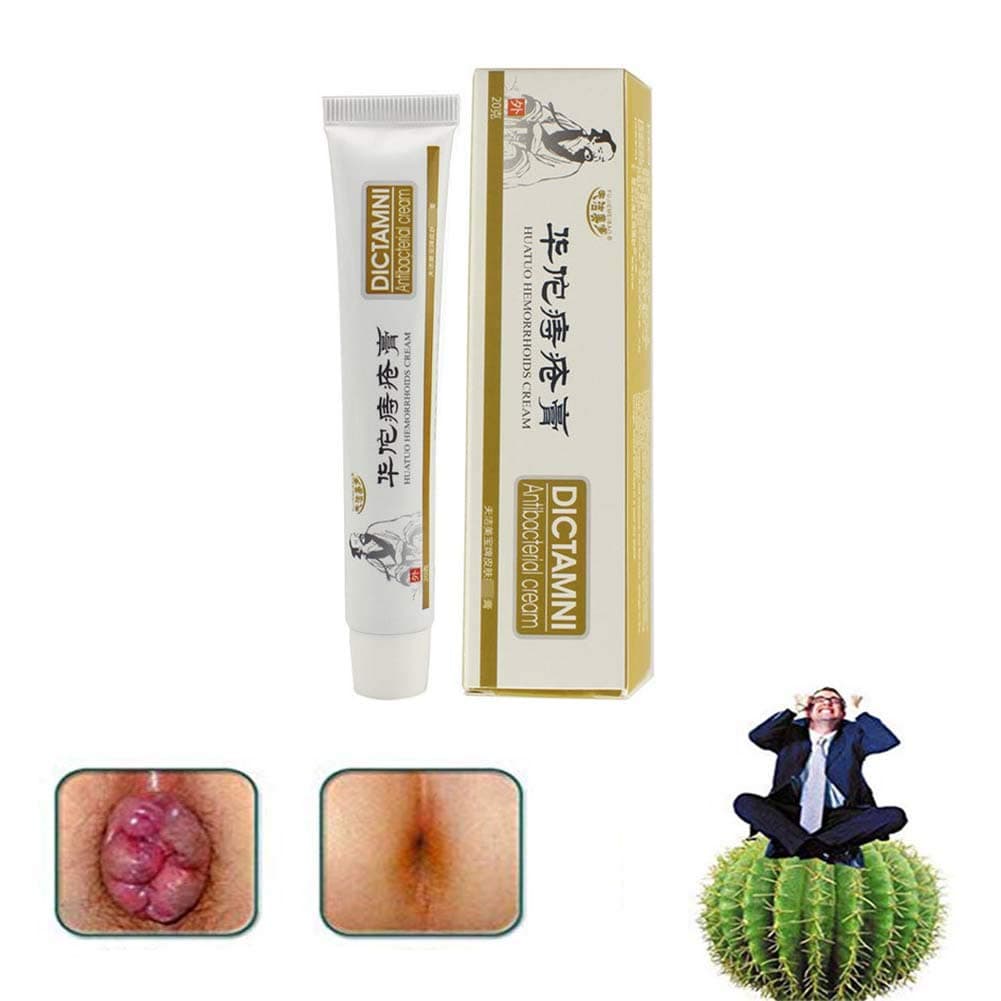 Chinese Herbal Hemorrhoids Cream, Musk Hemorrhoids Ointment Cream Relief Cream 20g (3PCS)