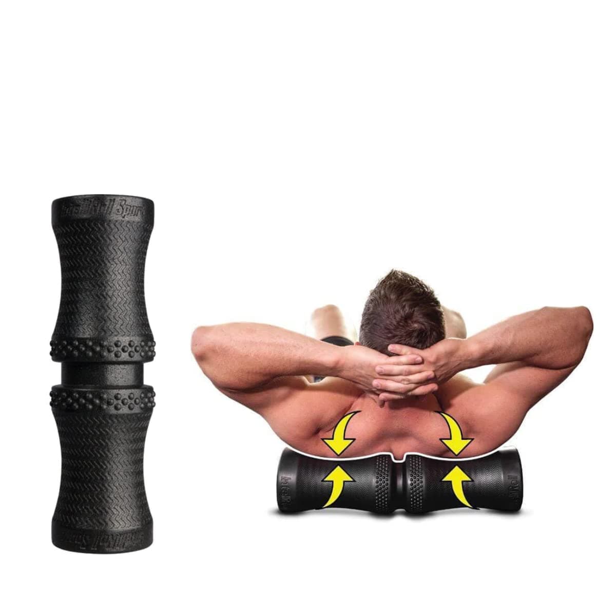 Extra Firm Density MAX Sport Foam Roller for Muscle Trigger Point Massage, Physical Therapy and Exercise | Advanced Roller Optimized for Neck & Spine, Relieve Back Muscle Pain