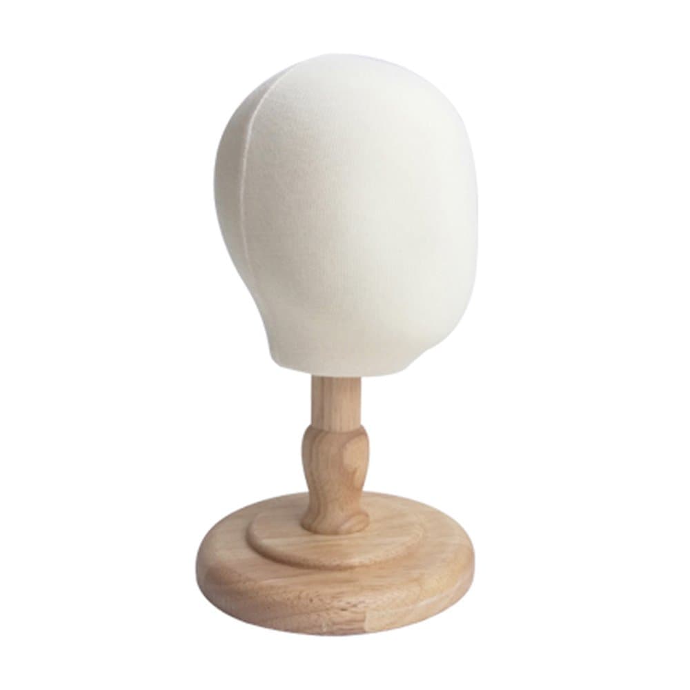 Kukin Fabric Covered Mannequin Head, Children's / Baby's Hats Display Stand (5 Years Old)