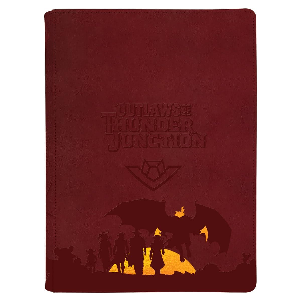 Ultra PRO - Outlaws of Thunder Junction 9-Pocket Premium Zippered PRO-Binder Ft. Set Symbol and Gang Silhouette for Magic: The Gathering, Premium Exclusive Artwork Trading Card Game Storage Solution