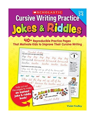 Cursive Writing Practice: Jokes & Riddles