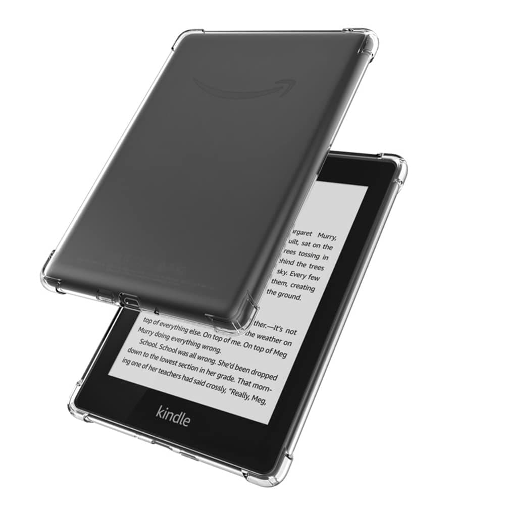 T Tersely Crystal Clear Case Cover for All-New Kindle Paperwhite (11th Generation-2021, 6.8 inch) or Kindle Paperwhite Signature Edition, Shockproof Thin Silicone Case (Transparent)