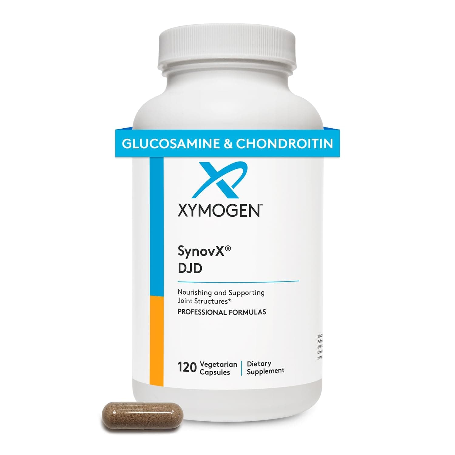 SynovX DJD - Helps Maintain Healthy Joints + Provides Joint Tissue Building Blocks with MSM, Green-Lipped Mussel, Chondroitin Sulfate, Glucosamine Sulfate, Hyaluronic Acid (120 Capsules)