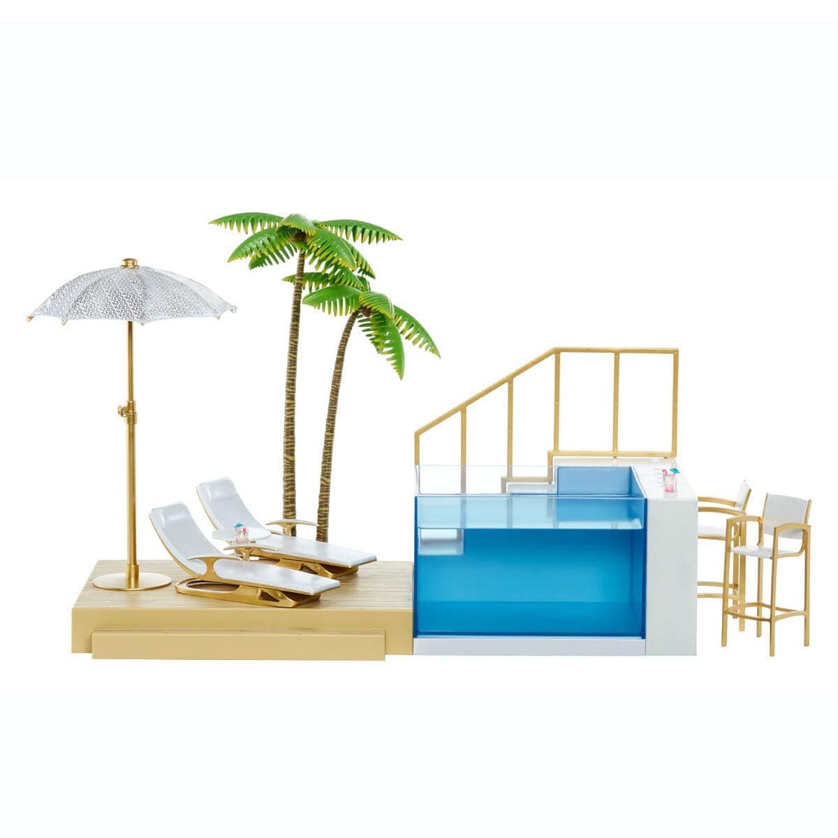 Rainbow High Color Change Pool & Beach Club Playset