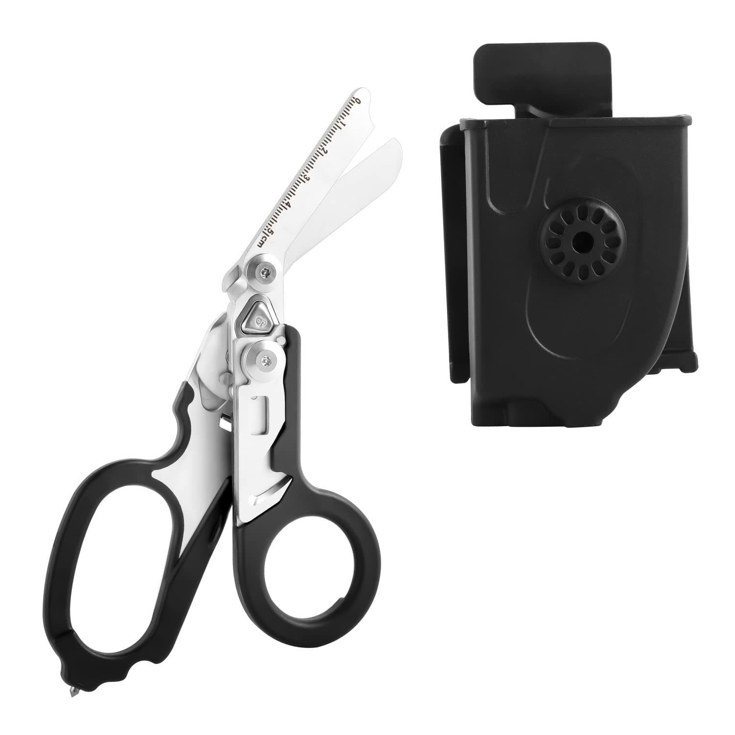 Medo 6 in 1 Response Multi Tool Pliers Folding Emergency Response Shears with Utility Holster for Outdoor Camping