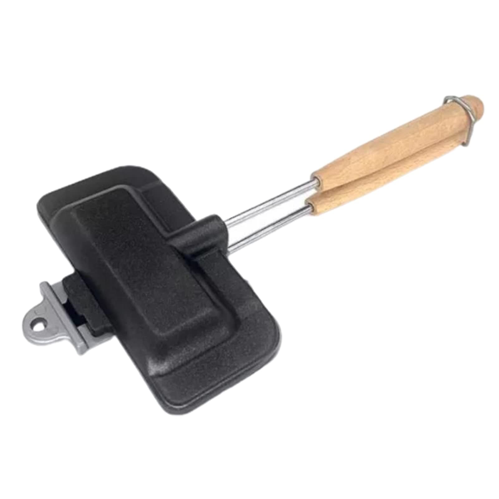 Toasted Sandwich Maker, Panini Press or Grilled Cheese Maker, Stove Top Toastie Non-Stick Sandwich Toaster for Indoors and Outdoors Camping Grill Breakfast Black