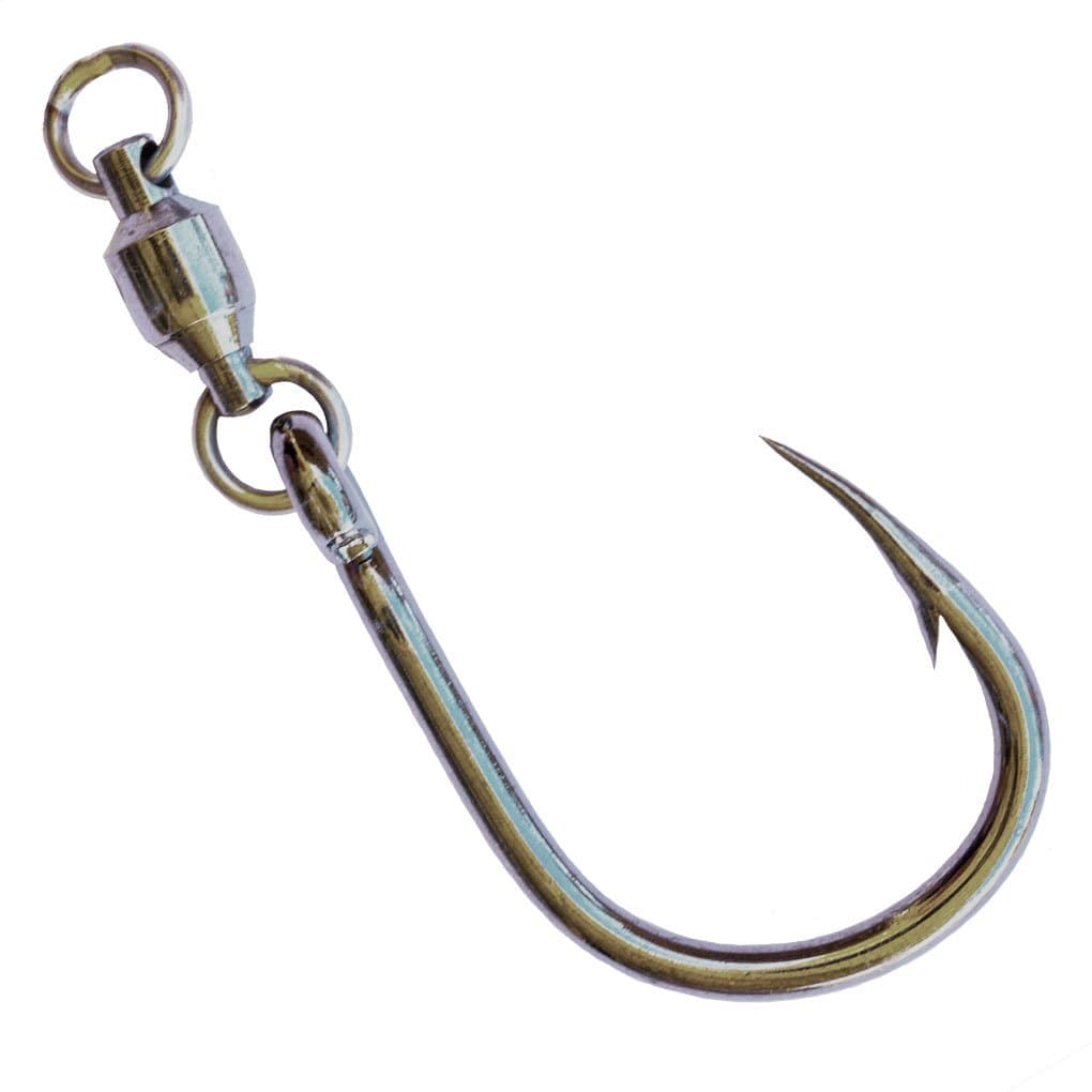 Mustad Ultra-Point 5X Strong 10814NP-BN-BB Hoodlum Ball Bearing SWIVELED Live Bait Hook