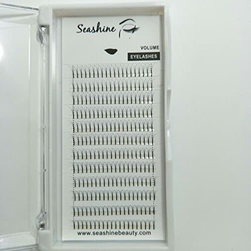 New Fashionable Luxury 3D Premade Volume Fans Eyelash Extensions 9mm 0.10C Soft Long Natural Looking Fake Lashes For Makeup and Beauty Wholesale In One Tray