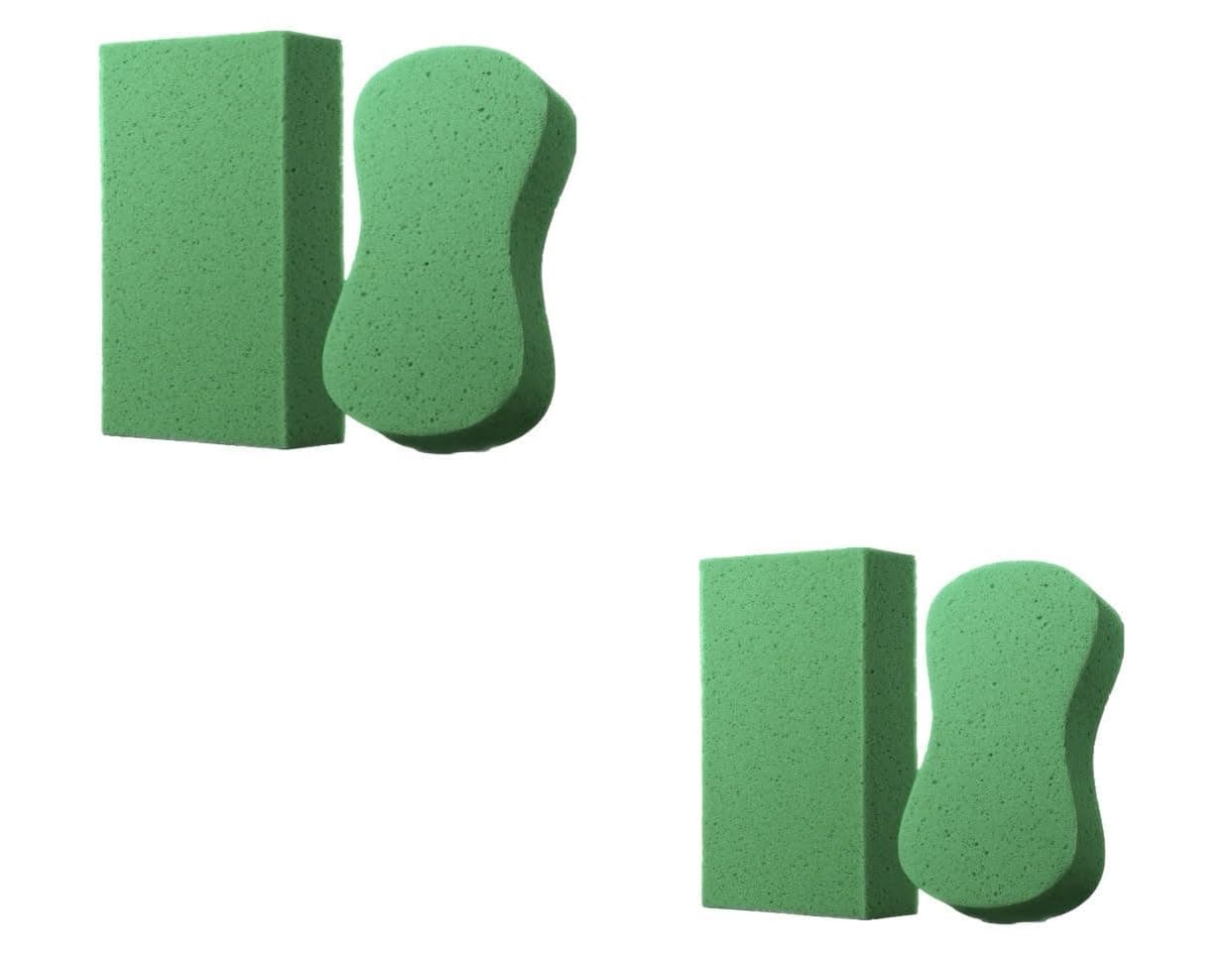 クリーニング用大型スポンジ - 5個パック - 多目的クリーニングスポンジ、洗車スポンジ、家庭用クリーニングスポンジ、タイルグラウトスポンジ、塗装用スポンジ、車を洗うための大きなスポンジ