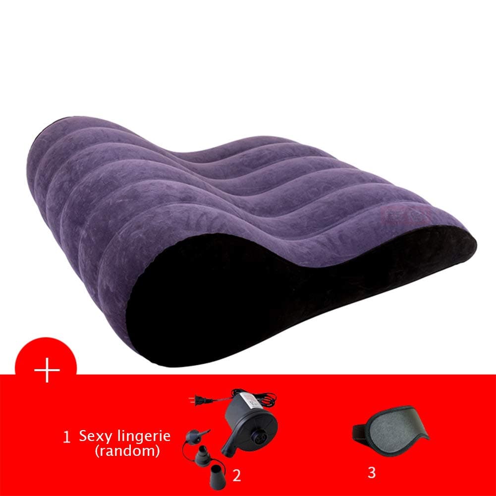 Inflatable Sofa/Yoga Chaise Lounge/Relax Chair - Portable Magic Cushion Ramp Body Pillow Adult Furniture Lounger,70cm*85cm*26cm.