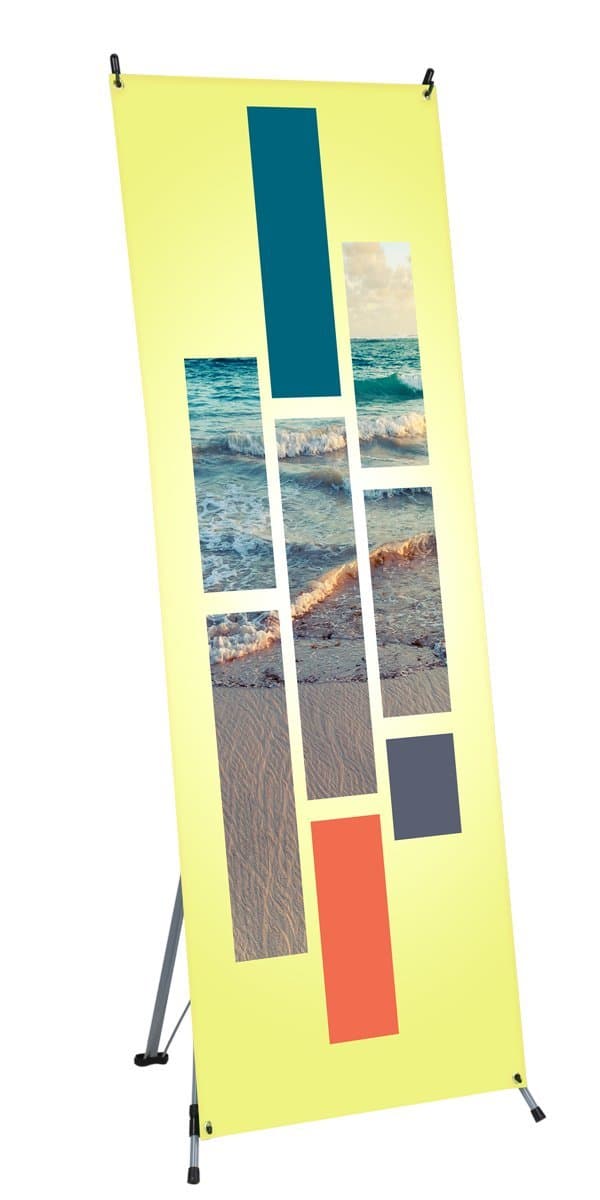 Sign Talk 32" x 71" X Banner Stand Easy Install for Trade Show