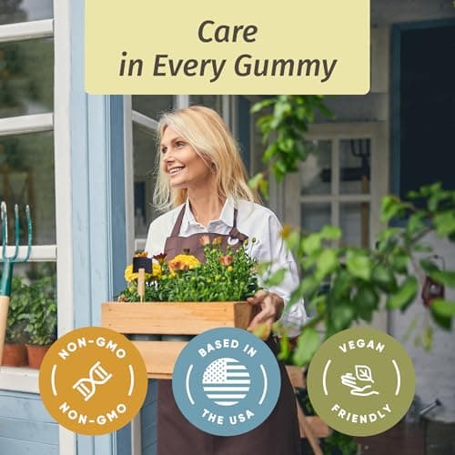 HERBAMAMA Lion's Mane Gummies - 1000mg Lion's Mane Mushroom for Brain Clarity Support - Vegan, Non-GMO Focus Supplement for Adults - 60 Pectin-Based Apple-Flavored Chews