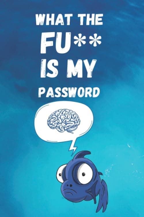 What the FU** is my password: password book with security questions