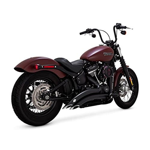 EXHAUST VANCE & HINES BIG RADIUS 2-2 BLACK X HARLEY DAVIDSON SOFTAIL STREET BOB, LOW RIDER, SLIM, FAT BOB, DELUXE 2018