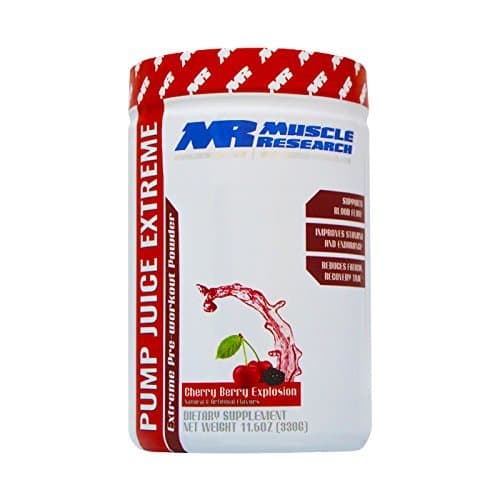 Pump Juice Extreme Cherry Berry Explosion by Muscle Research 30 Servings