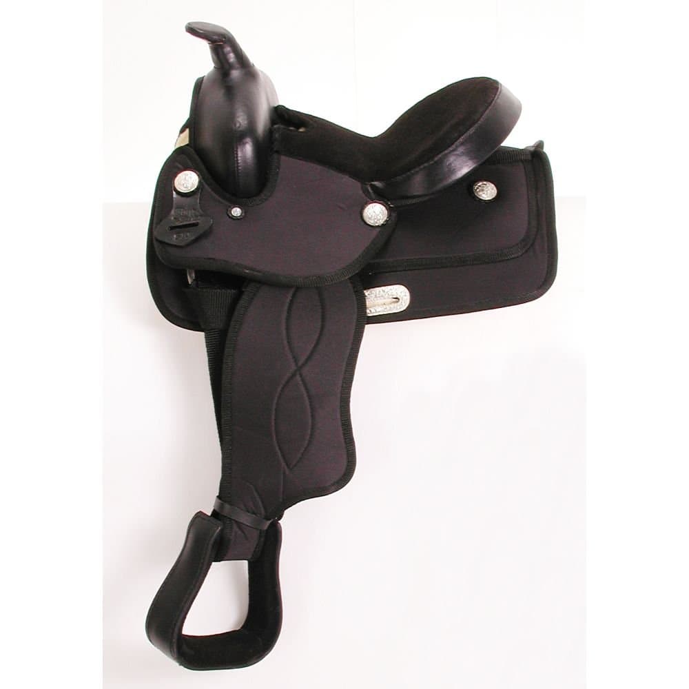 King Series Synthetic Pony Saddle 10 Black