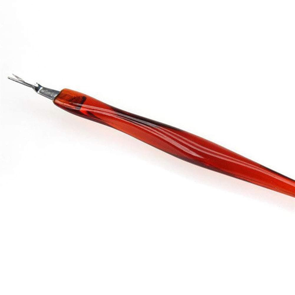 Red Square Cuticle Knife Trimmer, Nail Remover Pusher With Double Head V-Shaped Fork for Manicure Pedicure, Dead Skin Cleaner Care Tools for Home